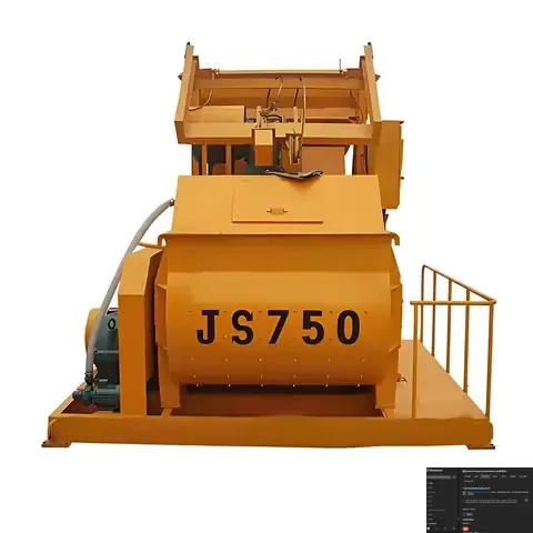 JS750 Forced Twin-Shaft Concrete Mixer