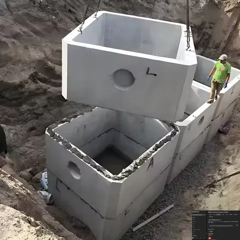 Residential Underground Precast Concrete Septic Tank Mold